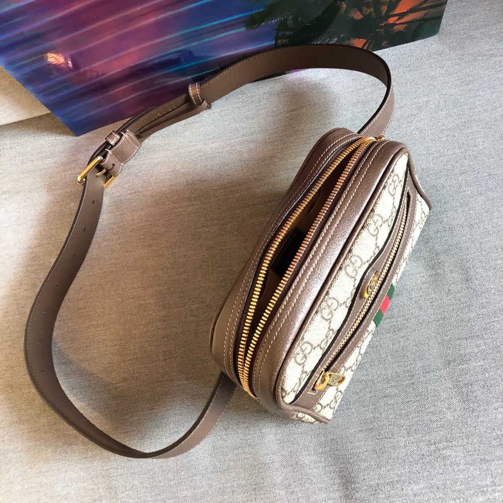 Gucci Ophidia Belt Bag GG Supreme Size 85 Belt - Picture 10 of 16
